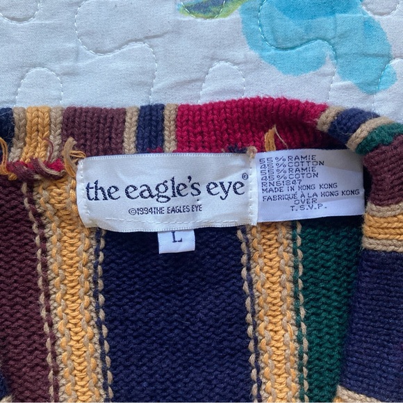 Vintage 1994 Funky Mixed Pattern Sweater Vest 🌺 - Picture 5 of 5